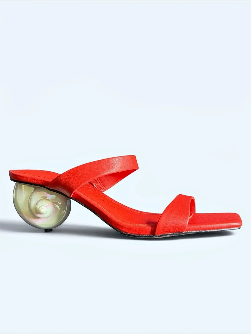 KATY PERRY Collections The Maritime Two Band Sandal Shell Heels Size 8 Women NEW